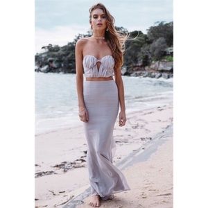 NWT SABO SKIRT TOPAZ BUSTIER AND MATCHING SKIRT S